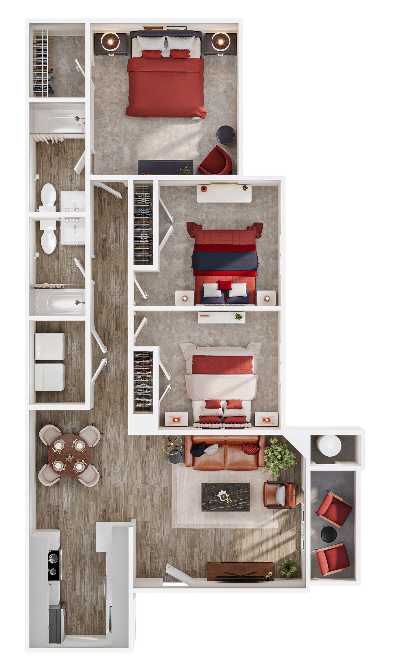 3x2 Casita Classic floor plan